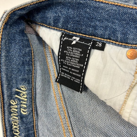 7 For All Mankind Roxanne Ankle Straight - Picture 3 of 4